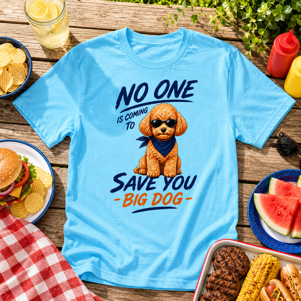 Poodle "No One is Coming" Unisex Tee
