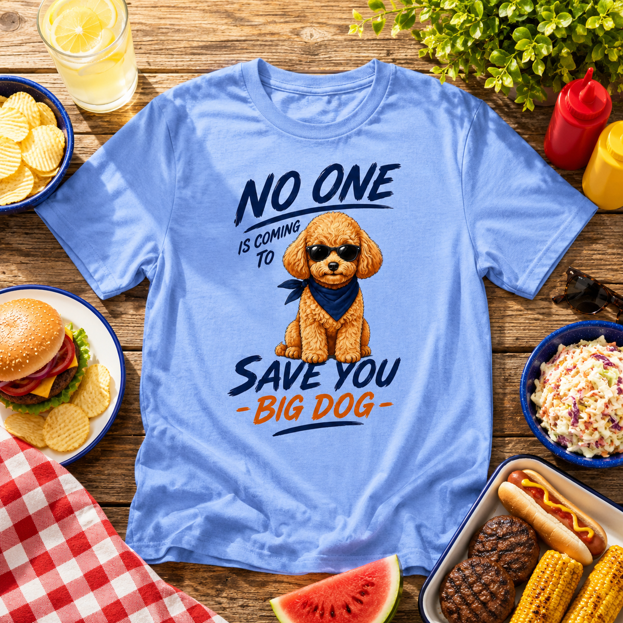 Poodle "No One is Coming" Unisex Tee