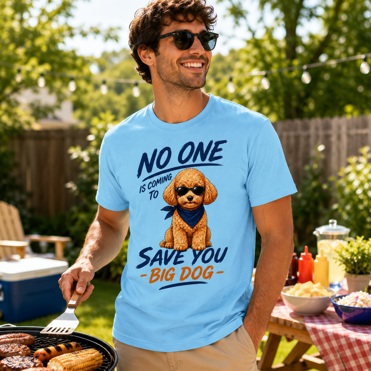 Poodle "No One is Coming" Unisex Tee