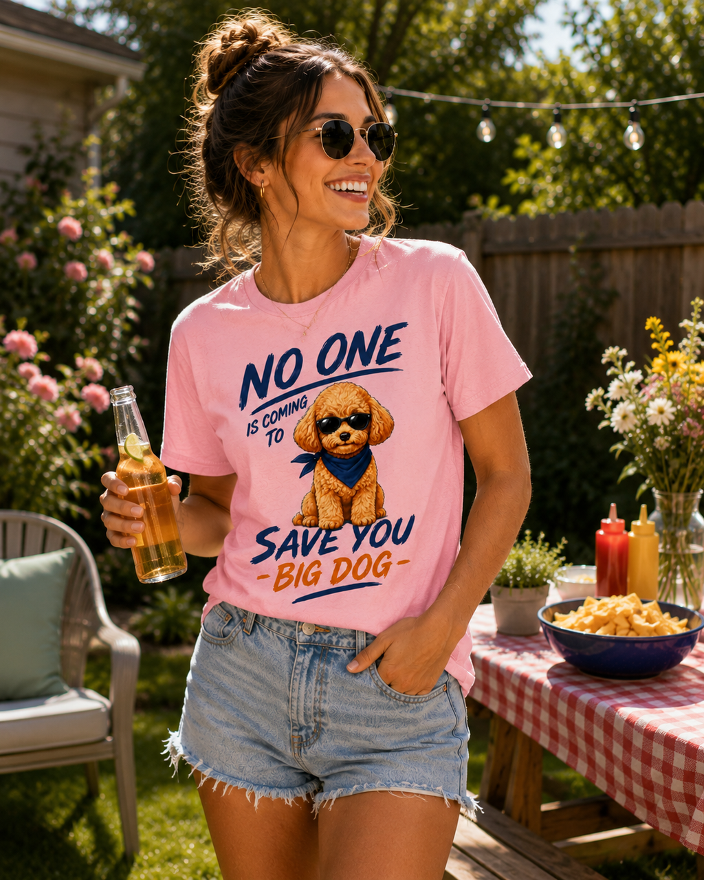Poodle "No One is Coming" Unisex Tee