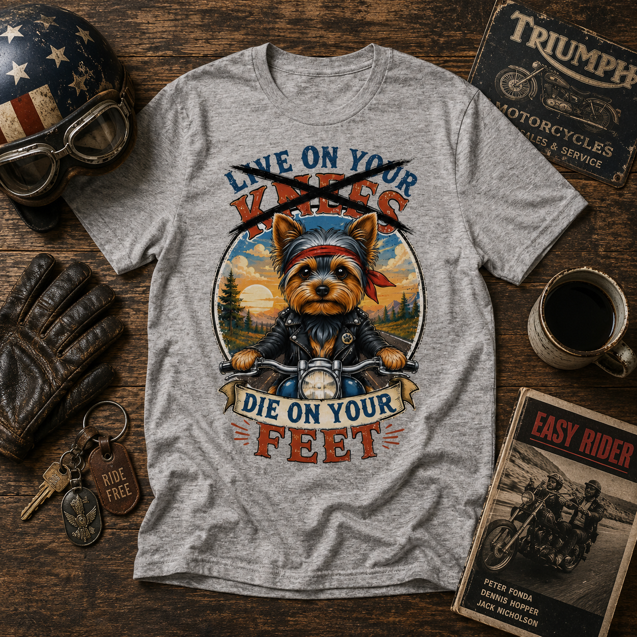 Yorkie "Freedom" Unisex Tee