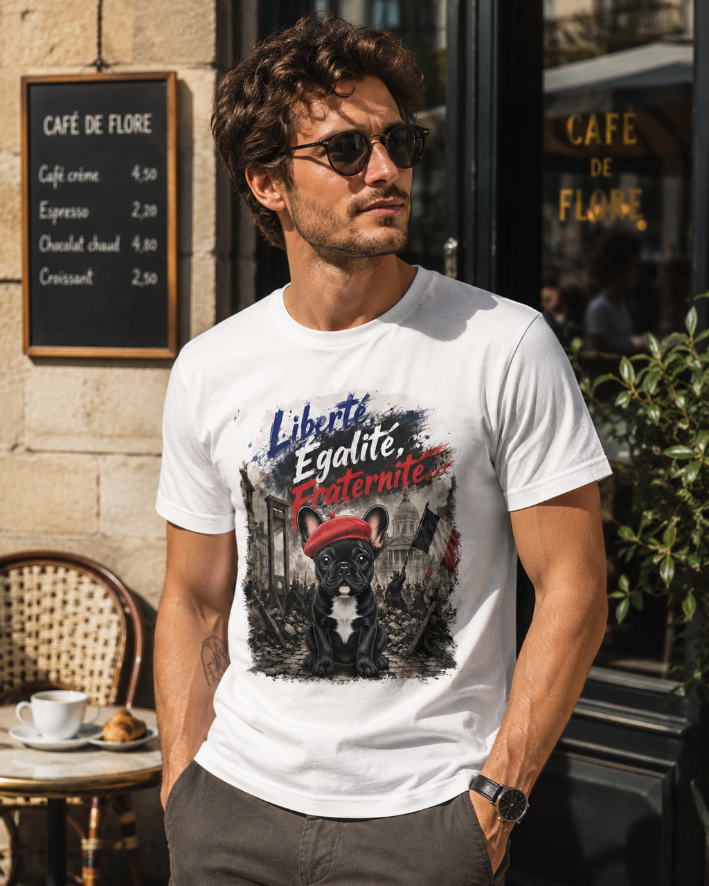 French Bulldog "Revolutionary" Unisex Tee