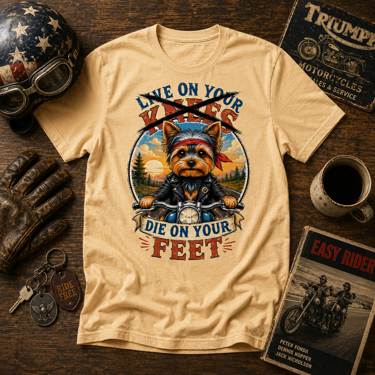 Yorkie "Freedom" Unisex Tee