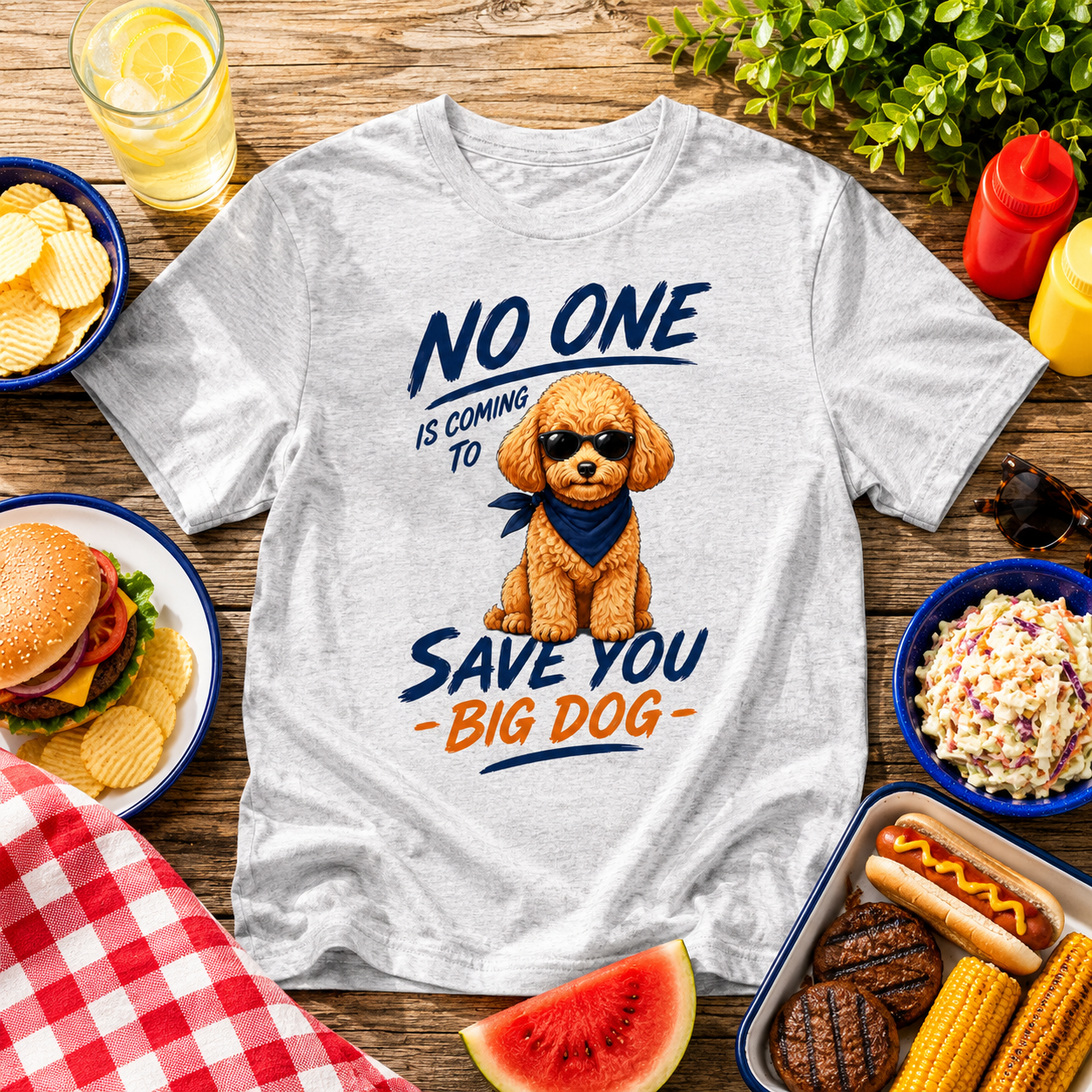 Poodle "No One is Coming" Unisex Tee