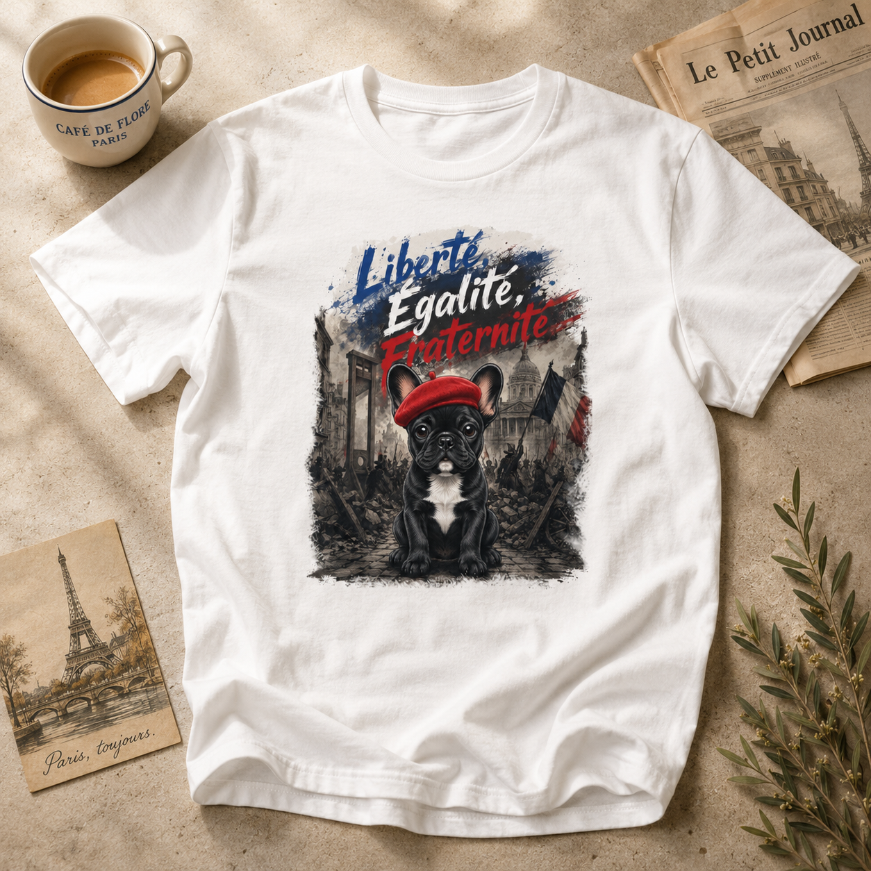 French Bulldog "Revolutionary" Unisex Tee