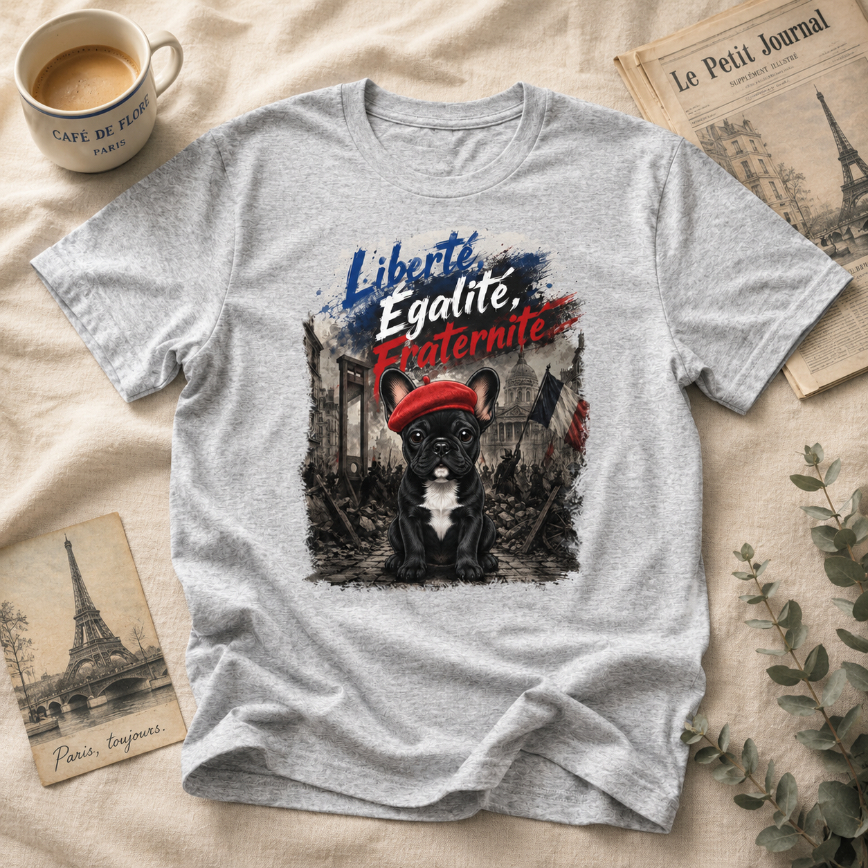 French Bulldog "Revolutionary" Unisex Tee