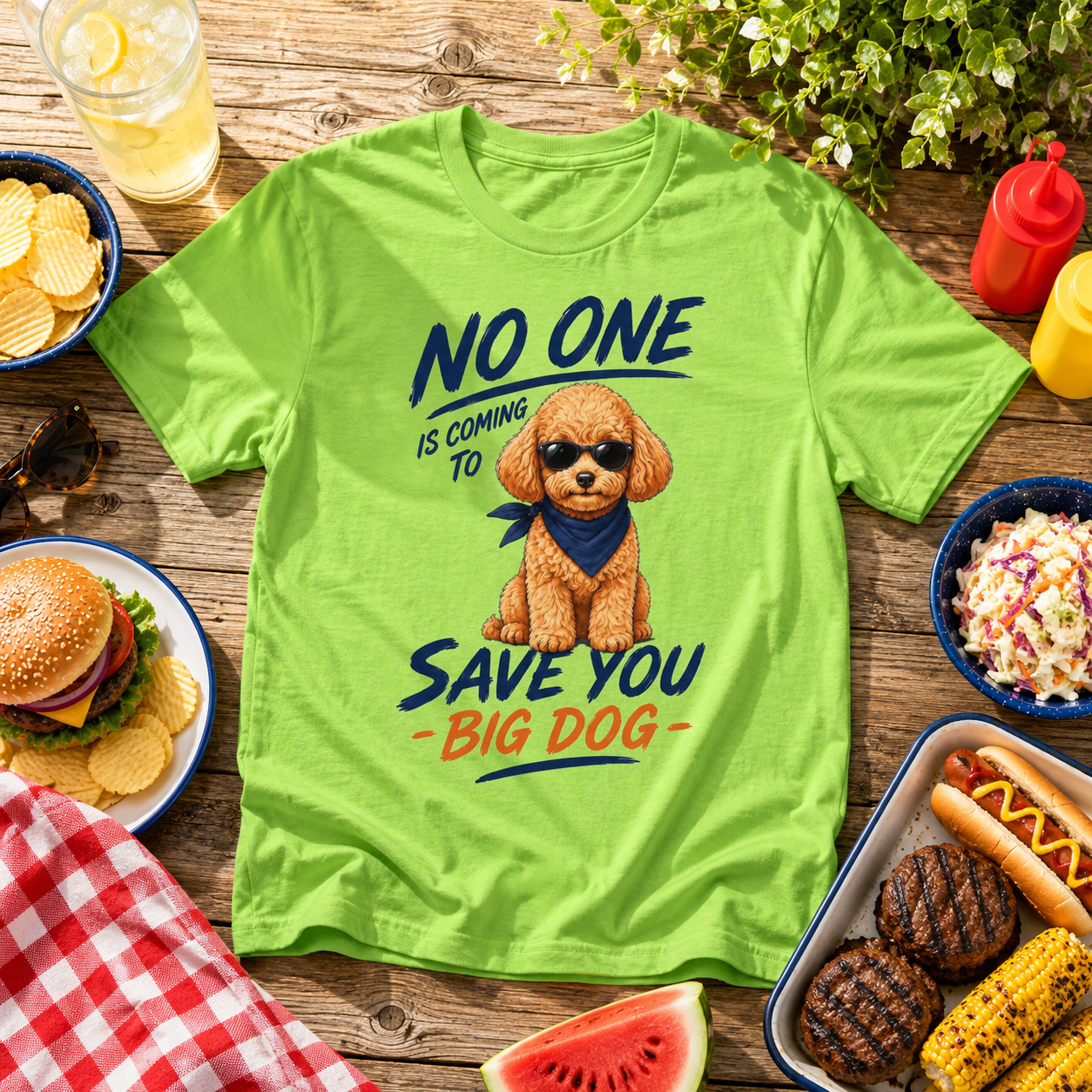 Poodle "No One is Coming" Unisex Tee