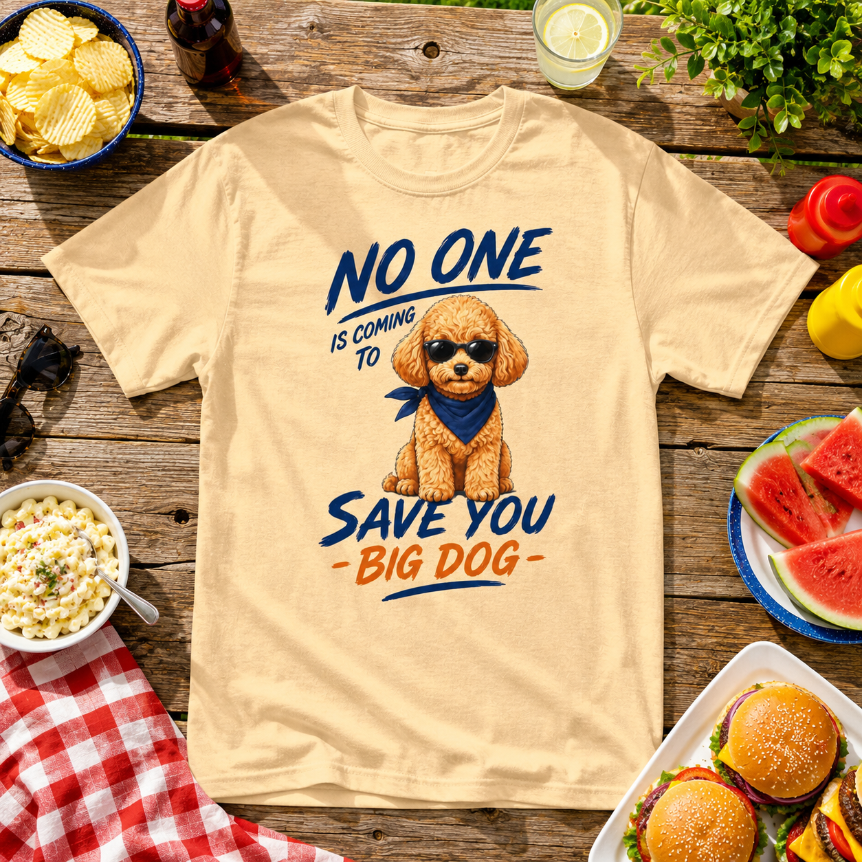 Poodle "No One is Coming" Unisex Tee
