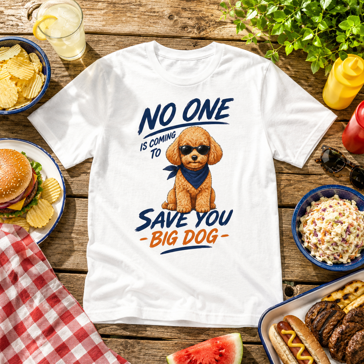 Poodle "No One is Coming" Unisex Tee