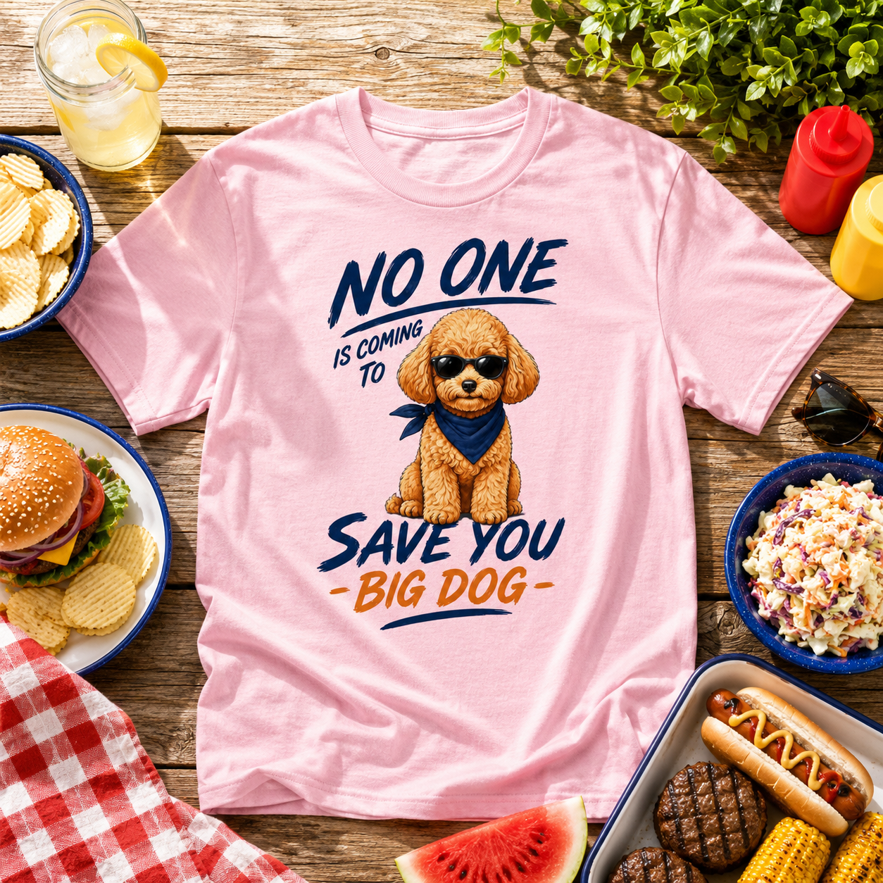 Poodle "No One is Coming" Unisex Tee
