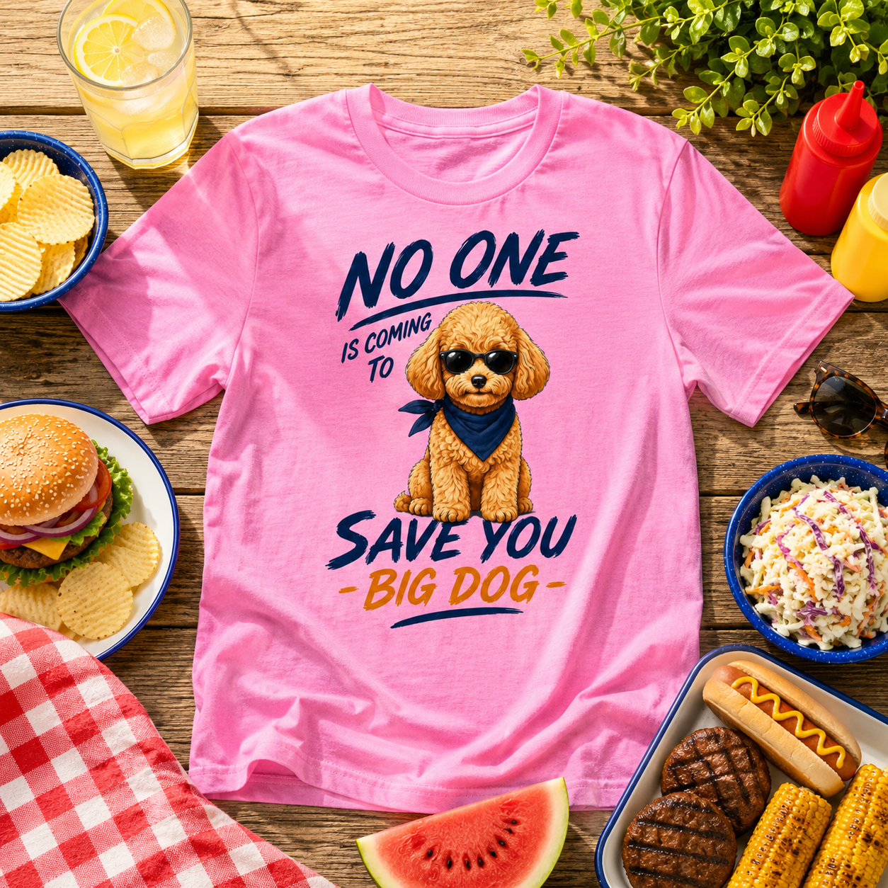 Poodle "No One is Coming" Unisex Tee